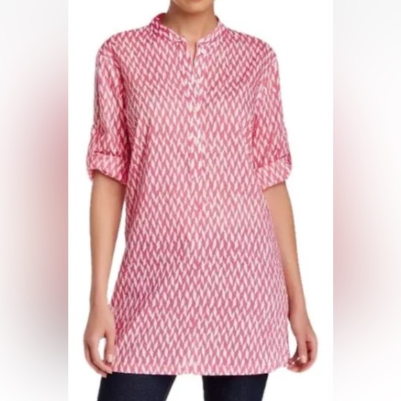 J. McLaughlin Tops - J McLAUGHLIN ~ Sandy Lawn 3/4 Sleeve Tunic TOP S